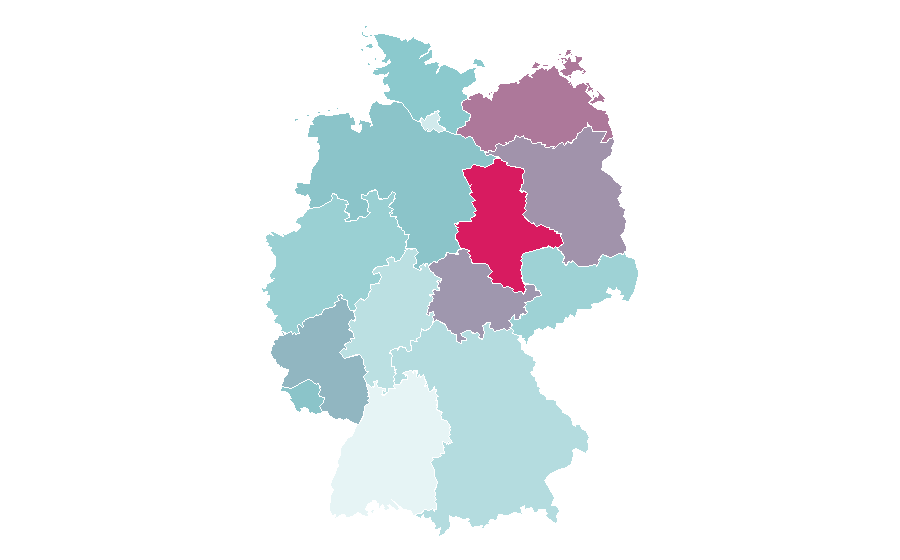 Affinity by region — Angie Harmon, Germany