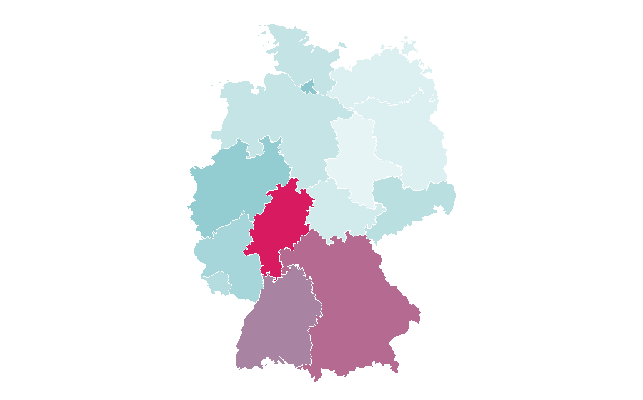 Affinity by region — AngularJS, Germany