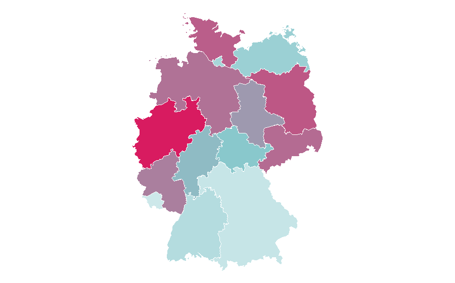 Affinity by region — Animal shelter, Germany