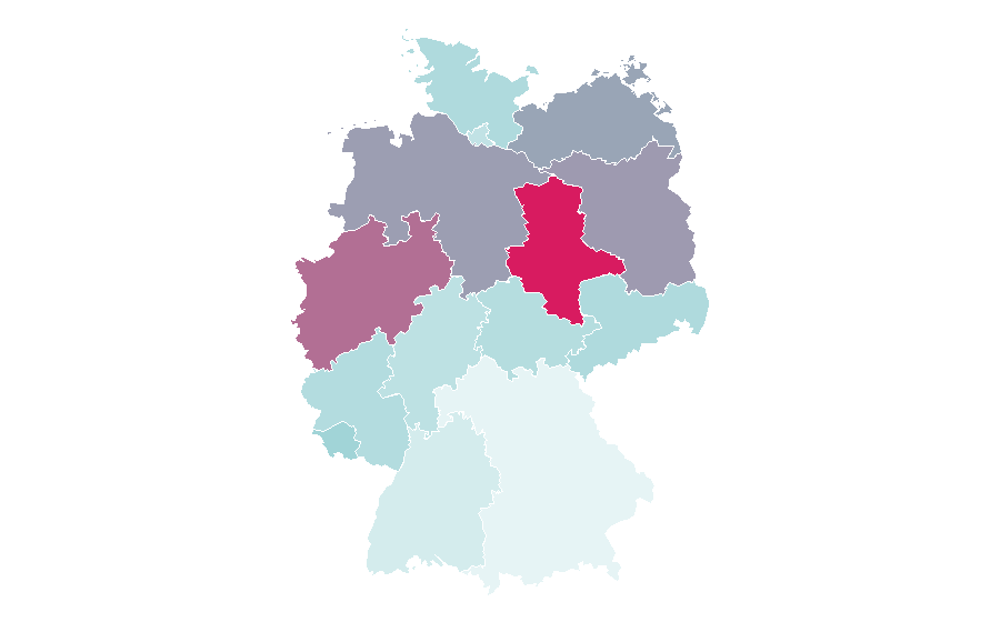 Affinity by region — Anime world, Germany