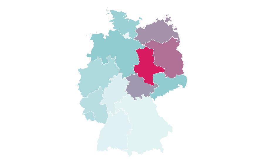 Affinity by region — Anna Schudt, Germany