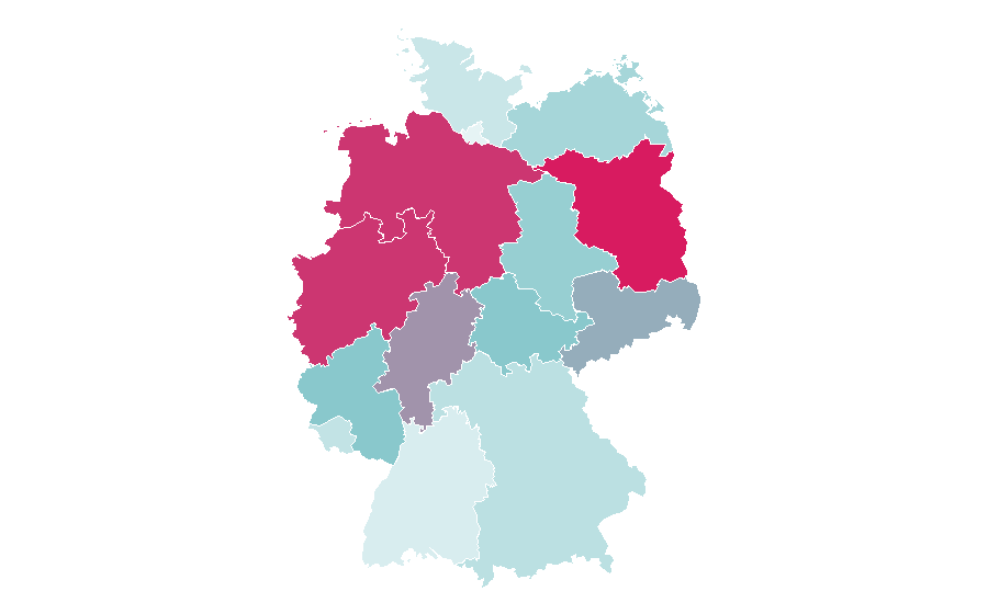 Affinity by region — Anne Frank, Germany