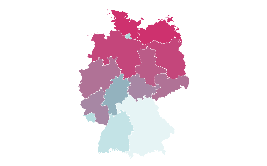 Affinity by region — Anne with an E, Germany