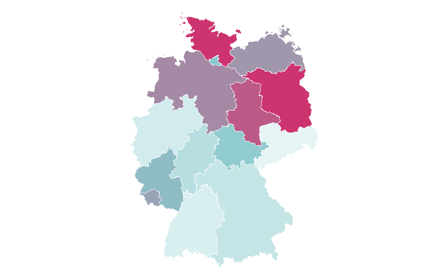Affinity by region — Annette Bening, Germany