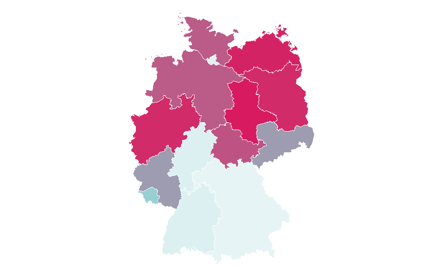 Affinité par région — Annette Frier, Allemagne