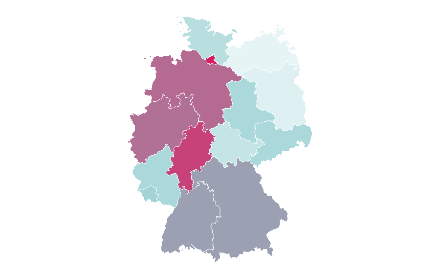 Affinità per regione — Antalya, Germania