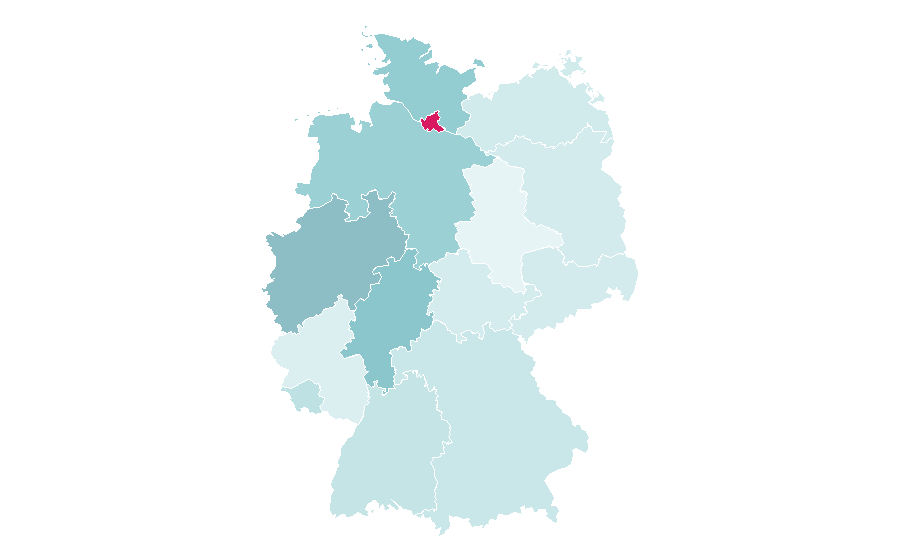 Affinity by region — Antalya Airport, Germany