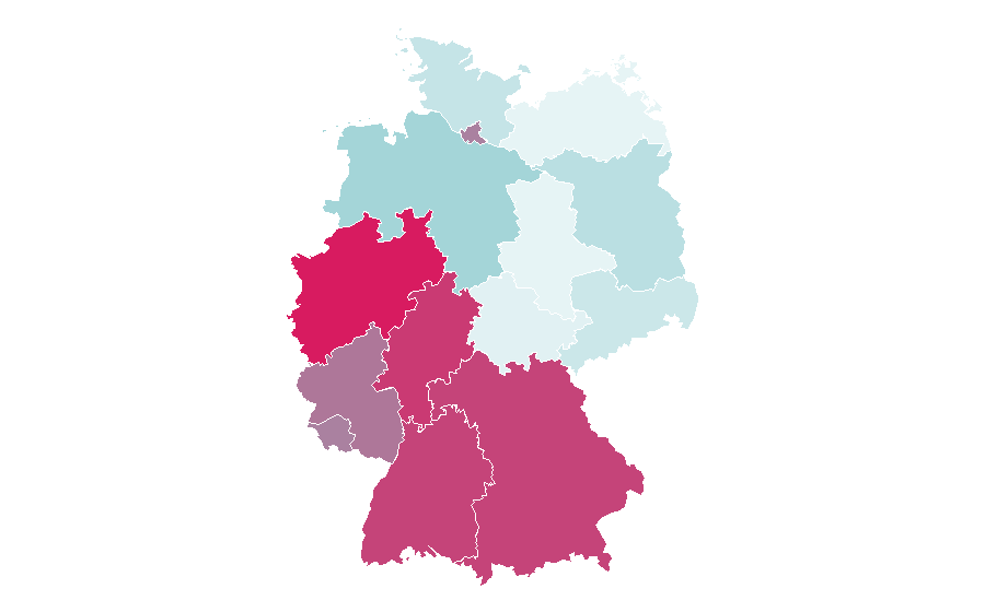 Affinity by region — Antony, Germany