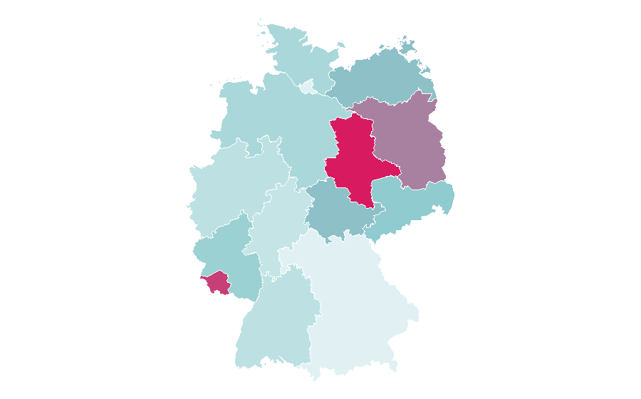 Affinity by region — AOL, Germany