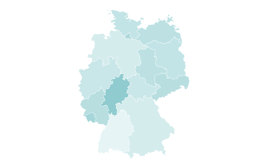 Affinity by region — Apocalyptic and post-apocalyptic fiction, Germany