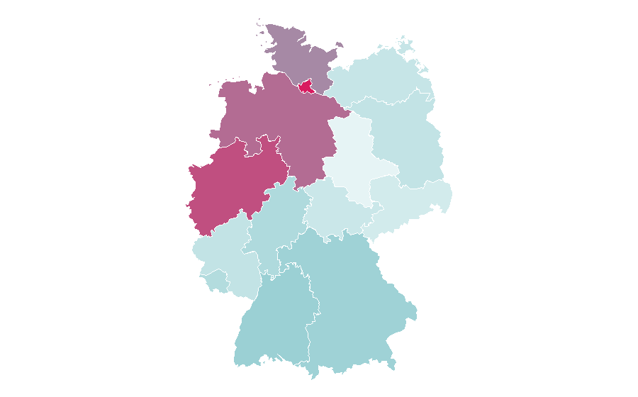 Affinità per regione — Apored, Germania
