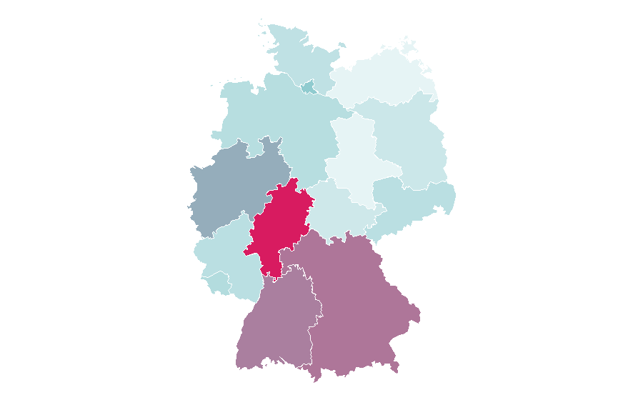 Affinité par région — Application programming interface, Allemagne