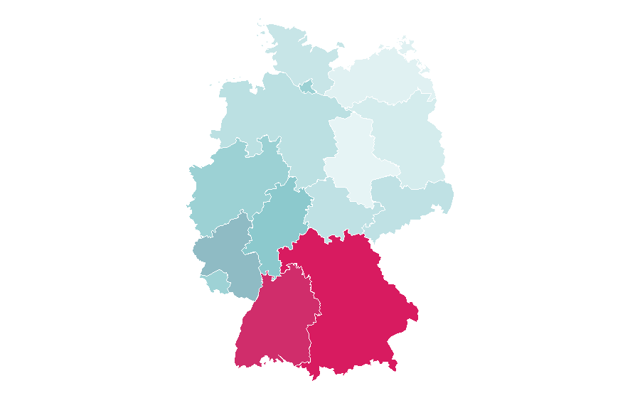 Affinity by region — Apulia, Germany