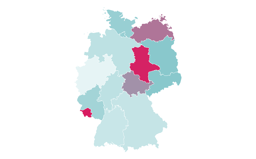 Affinity by region — Aquarium fish feed, Germany