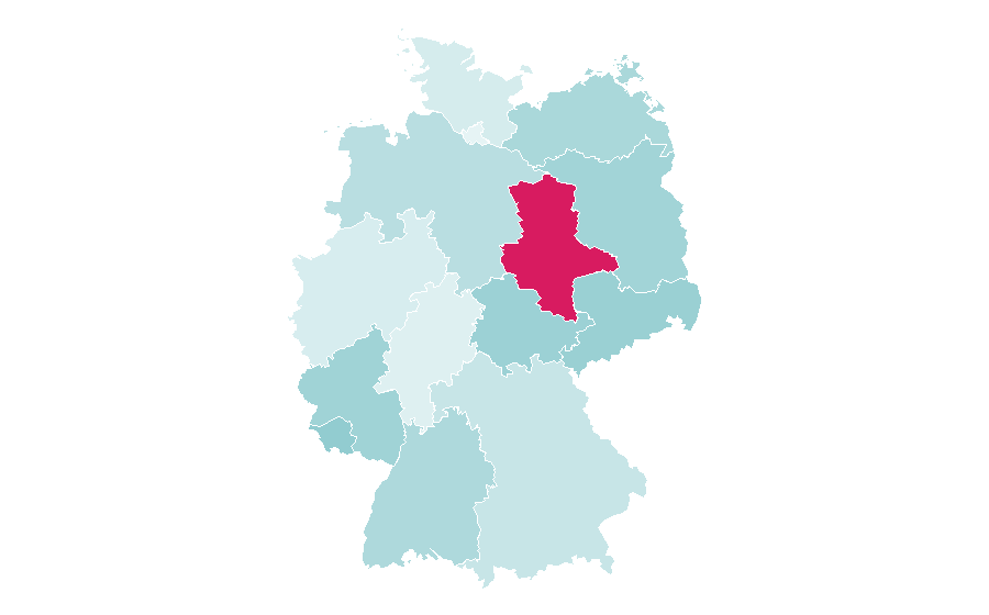 Affinity by region — Aquatic plant, Germany