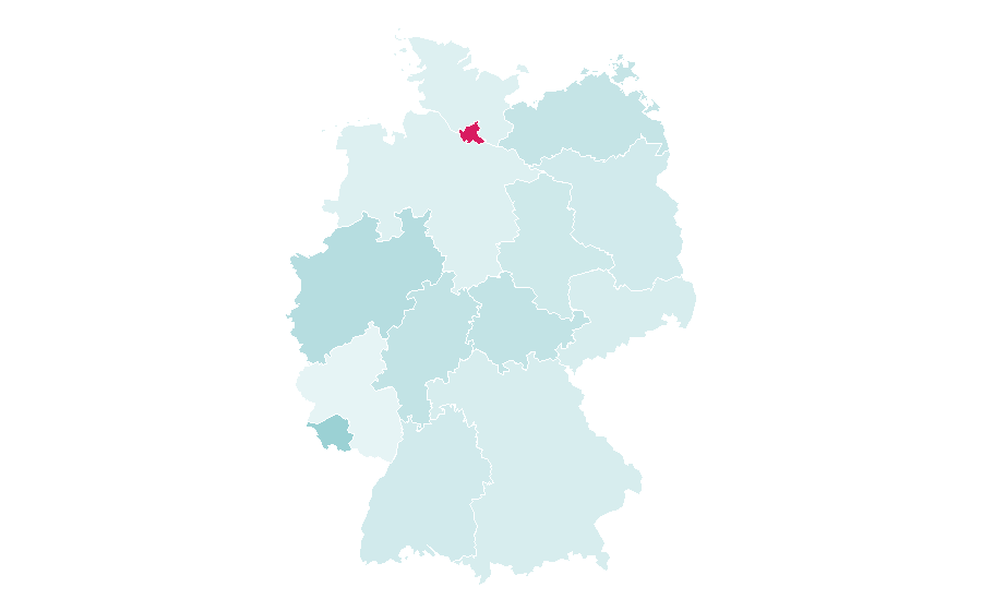 Affinity by region — Arab world, Germany