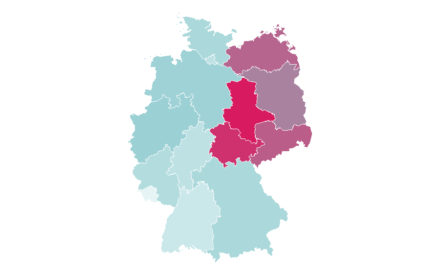 Affinity by region — Archaeology, Germany