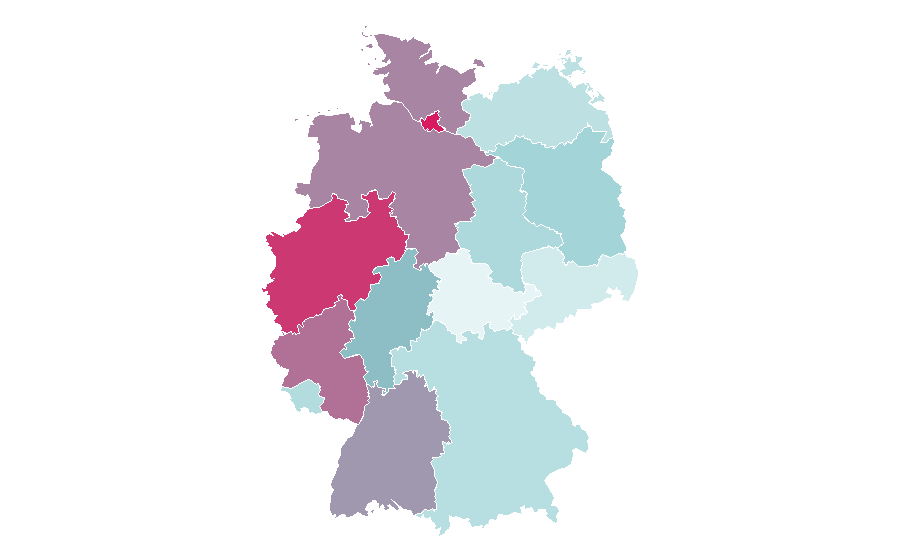 Affinity by region — Are You the One?, Germany