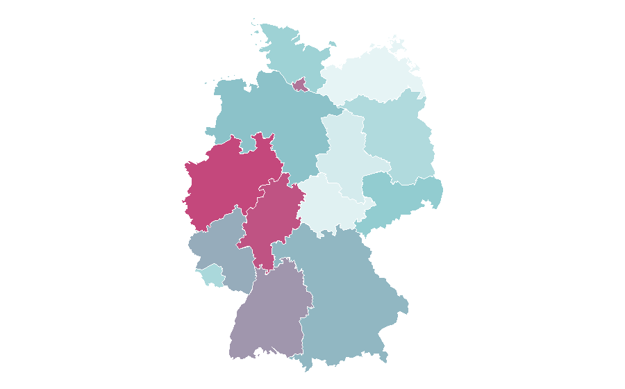 Affinité par région — Ariana Grande, Allemagne