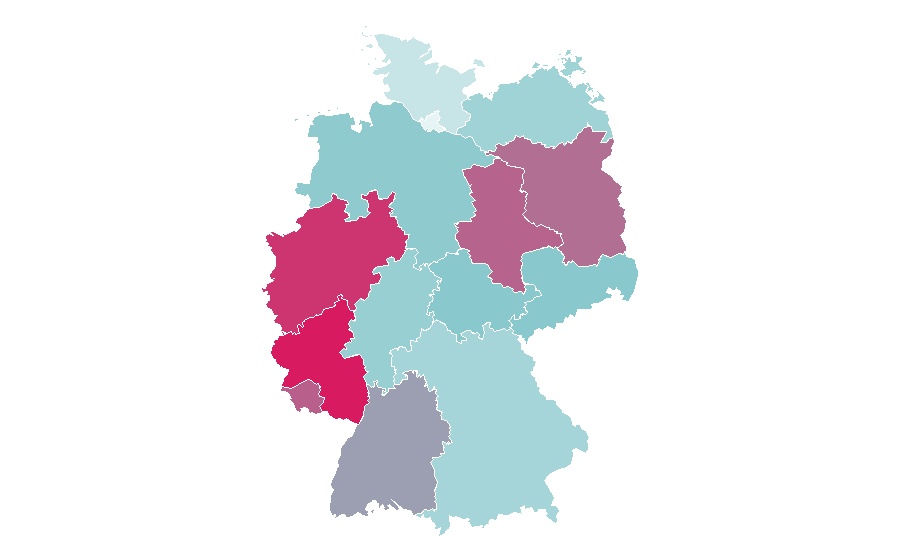 Affinity by region — Artificial turf, Germany