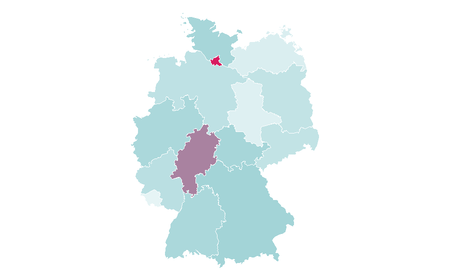 Afinidad por región — Artistic inspiration, Alemania