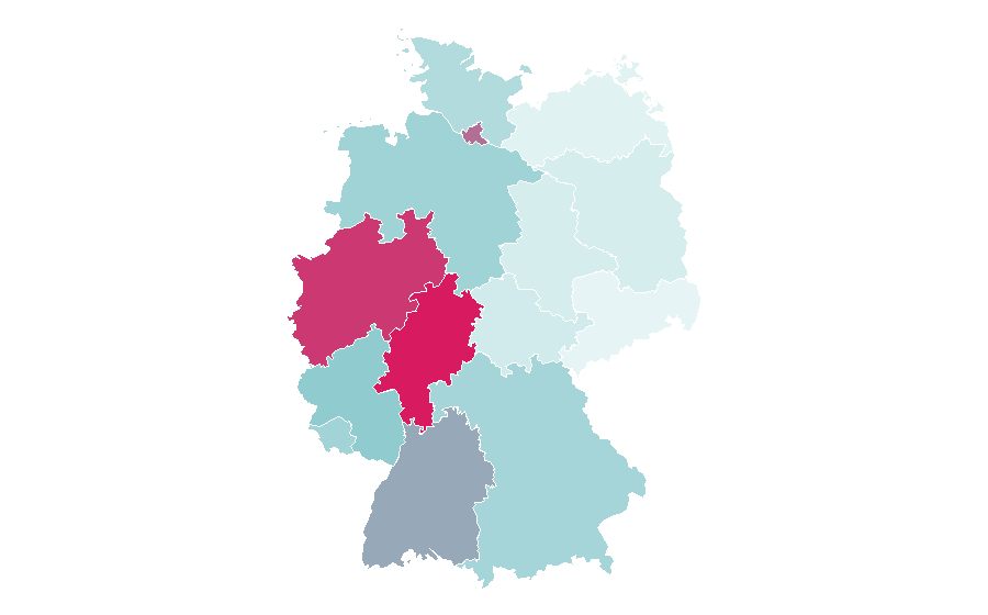 Affinity by region — AS Monaco FC, Germany
