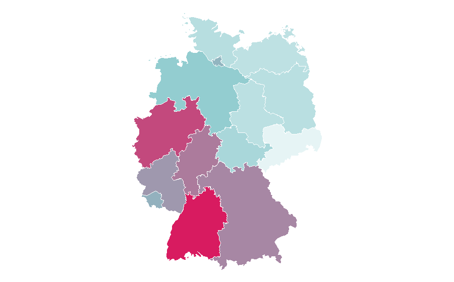 Affinità per regione — A.S. Roma, Germania