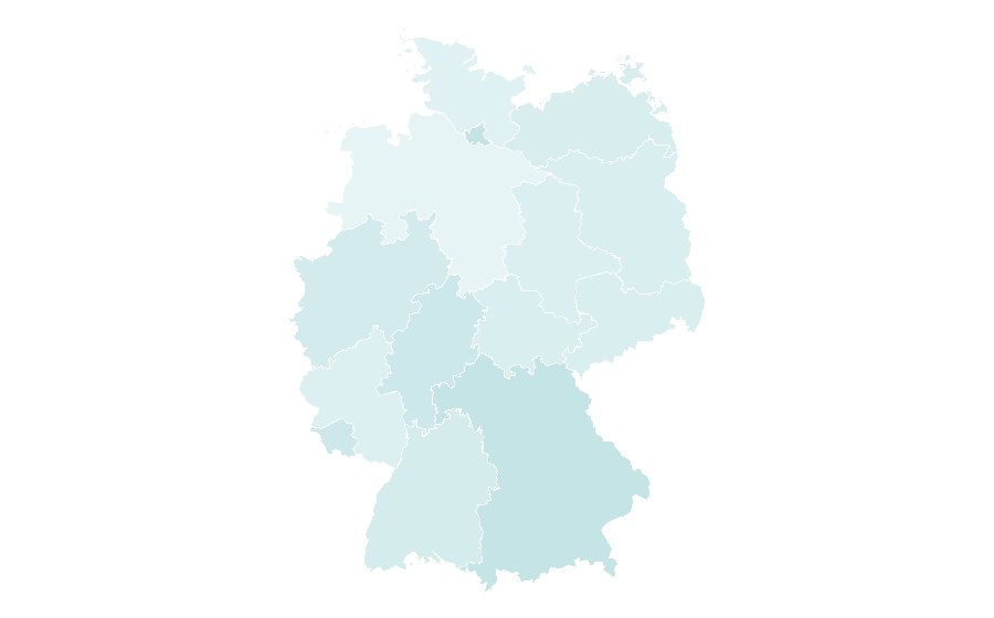 Affinity by region — Ashtanga vinyasa yoga, Germany