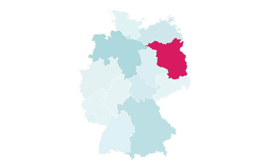 Affinity by region — Asian cuisine, Germany