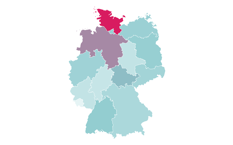 Affinity by region — Astrid Lindgren, Germany