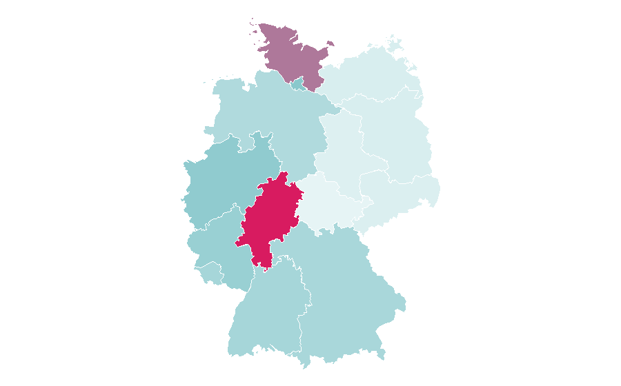 Affinity by region — Athena (band), Germany