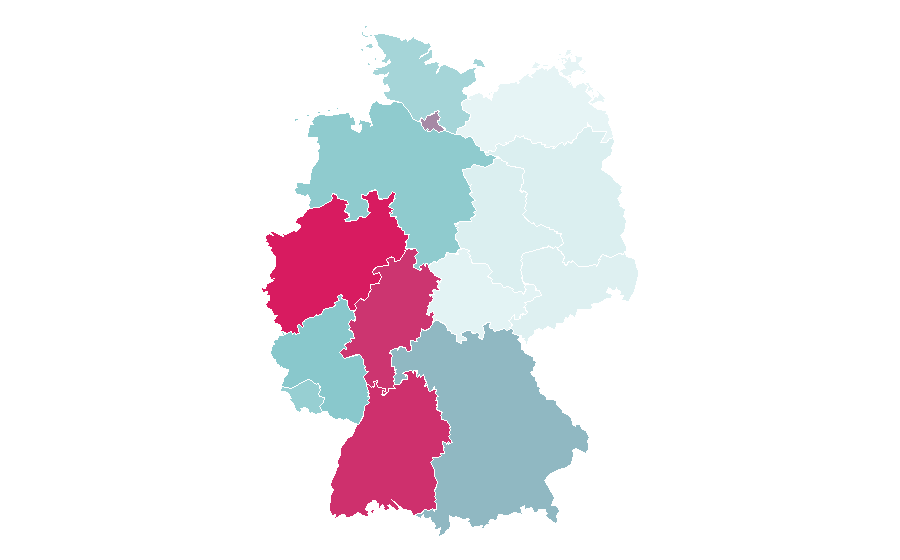 Affinity by region — Athletic Bilbao, Germany