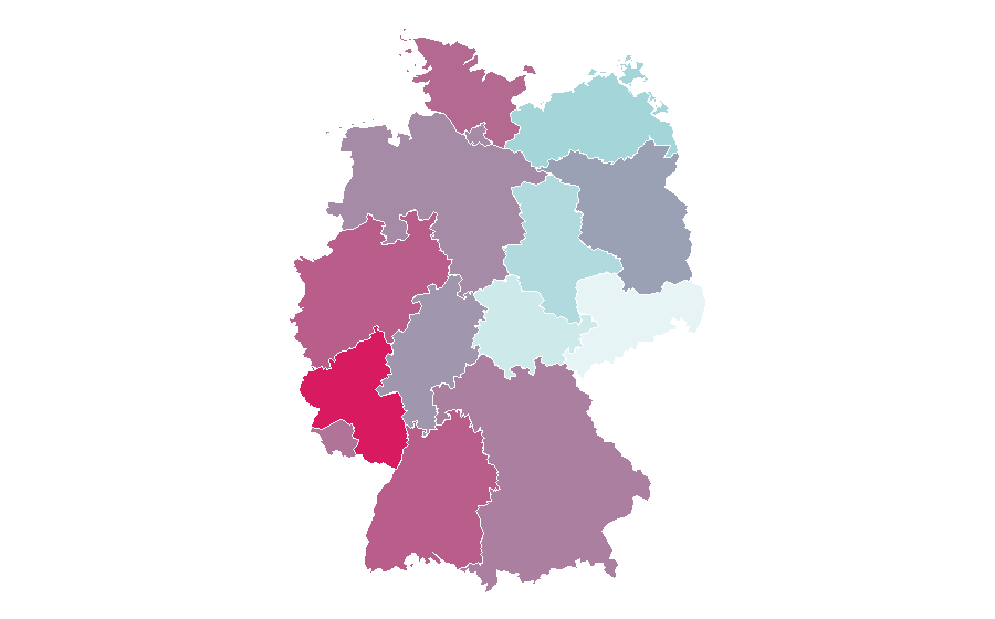Affinity by region — Atkins diet, Germany