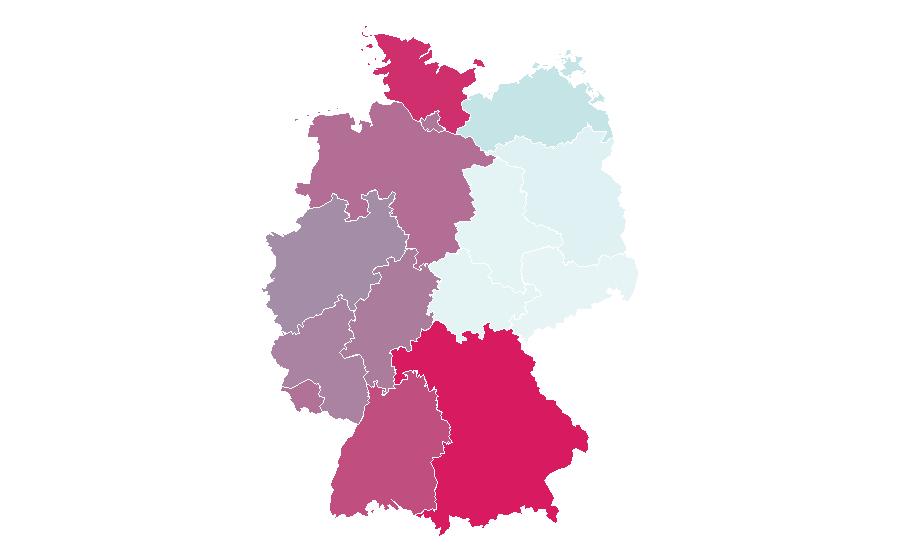 Affinity by region — ATP Wien, Germany