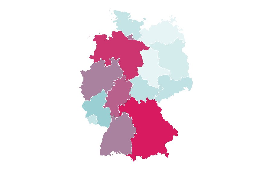 Affinity by region — Audi E-Tron GT, Germany