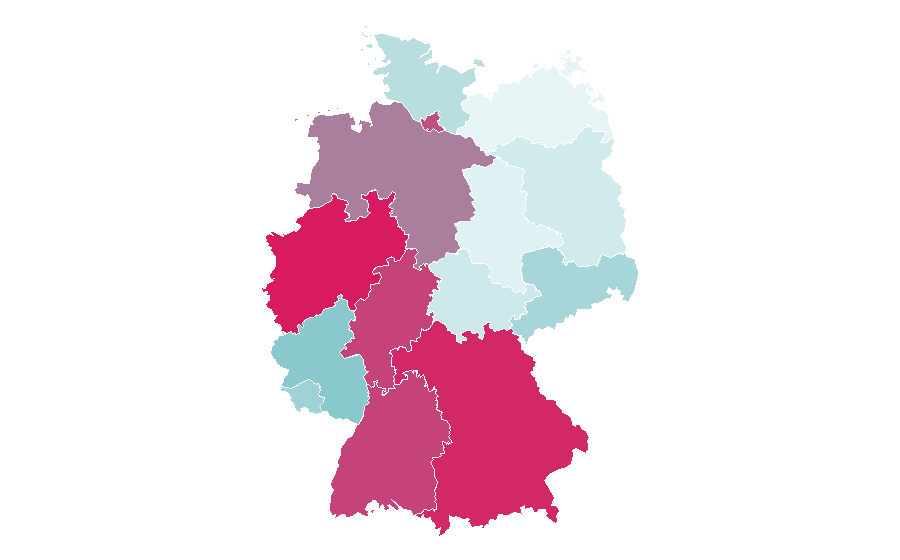 Affinity by region — Audi TT, Germany