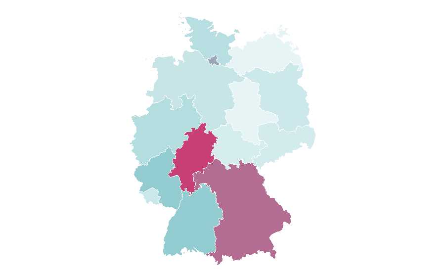 Affinity by region — Austin, Texas, Germany