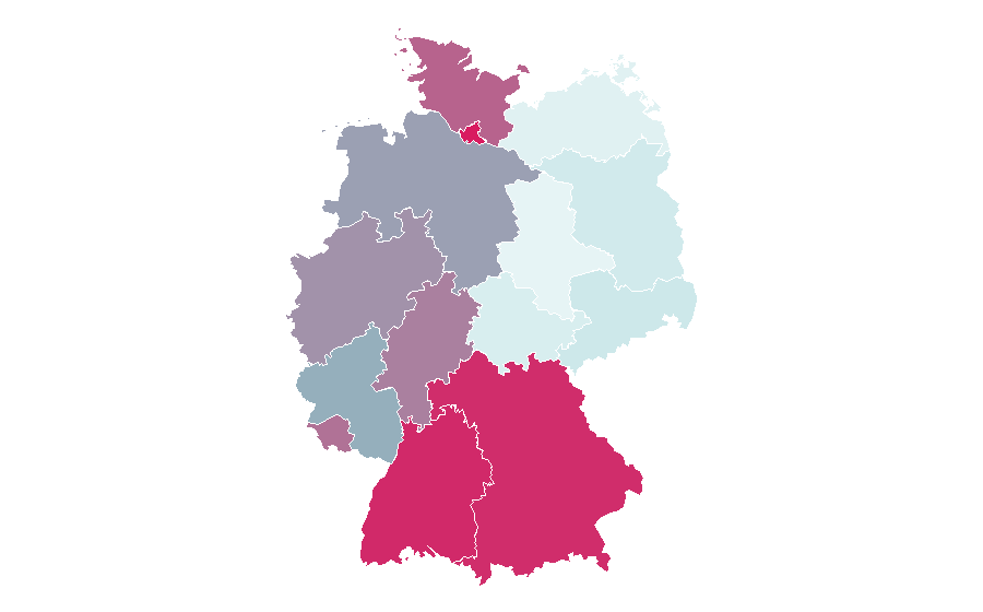 Affinity by region — Australian Open, Germany