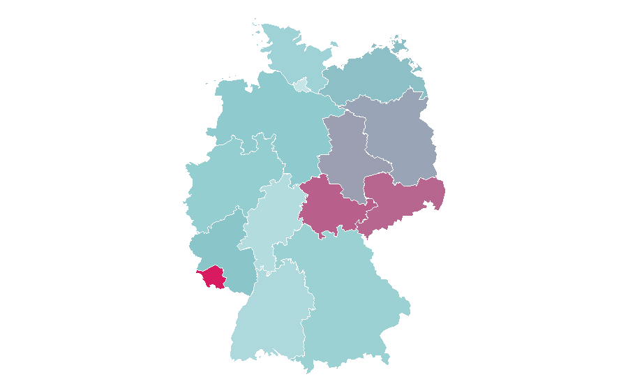 Affinity by region — Automobile Dacia, Germany