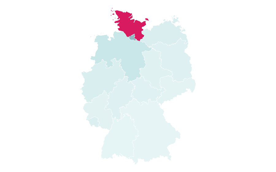 Affinity by region — Autozug Sylt, Germany