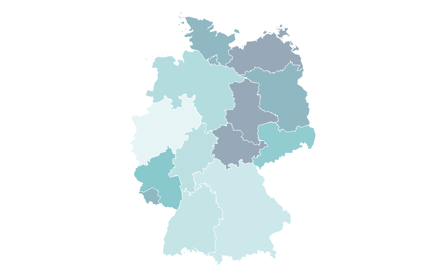 Affinity by region — Avant-garde jazz, Germany