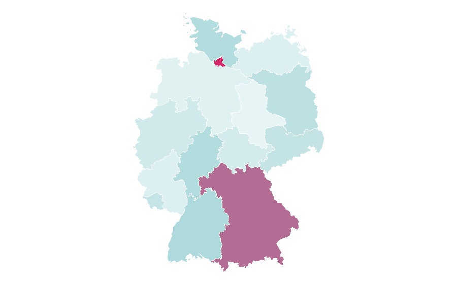 Affinity by region — Aveda, Germany