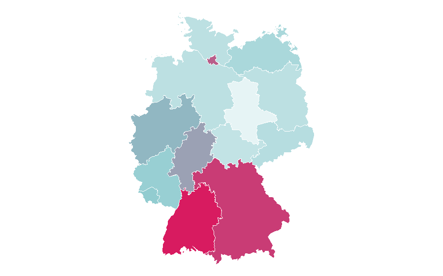 Affinity by region — Avène, Germany