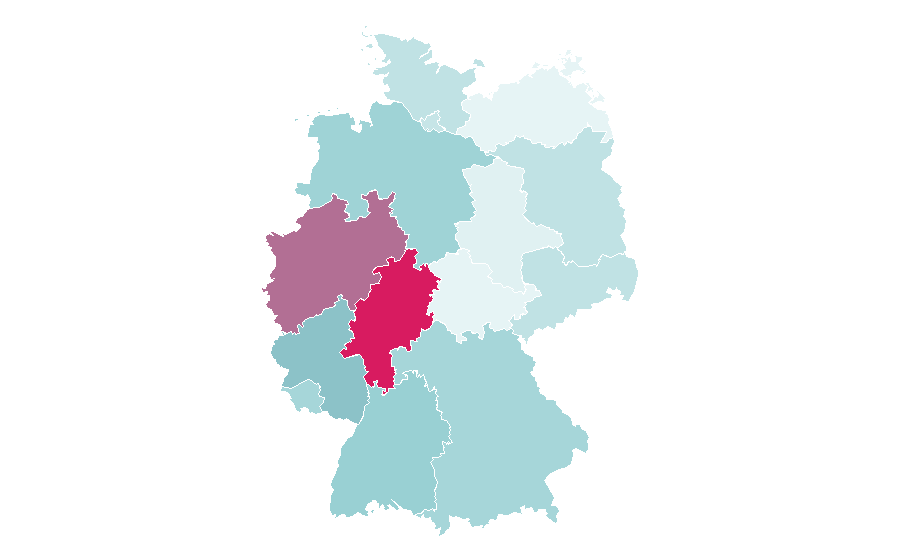 Affinity by region — Avengers (band), Germany