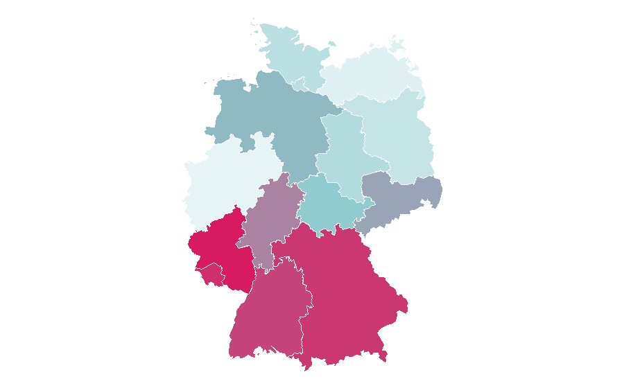 Affinity by region — Ayrton Senna, Germany