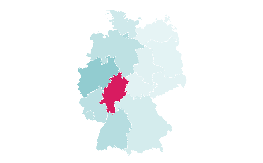 Affinity by region — Azar, Germany