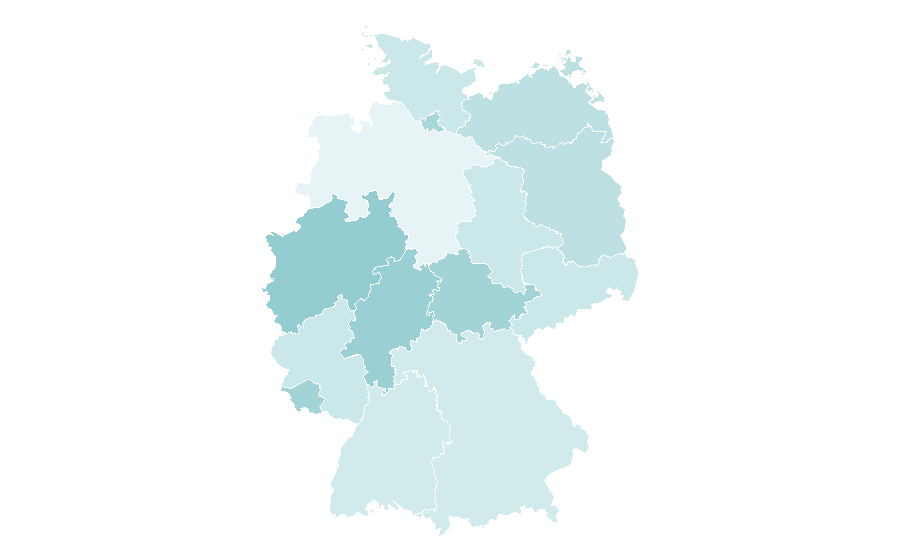 Affinity by region — B-boying, Germany