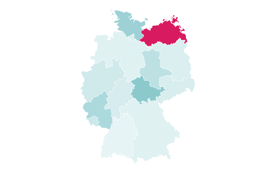 Affinity by region — B1 Discount-Baumarkt, Germany