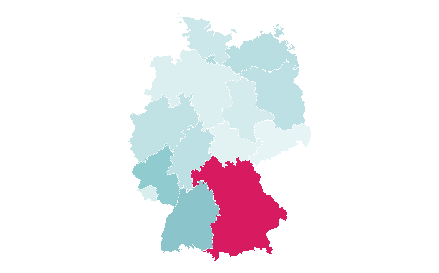 Affinity by region — B12 (band), Germany