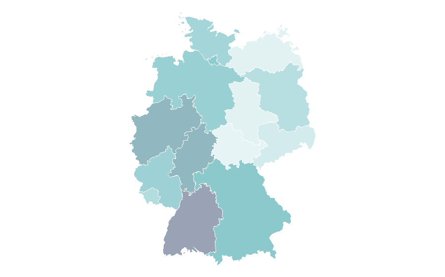 Affinity by region — Babysitting, Germany
